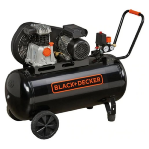 Black & Decker Air Compressor, Belt Driven, 100L Horizontal Tank, Pressure 10 Bar (145 psi), Motor 2.0 HP, 1Ph/220V/50Hz