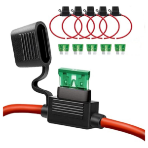 12 AWG Inline Fuse Holder, 12 Gauge Fuse Holder for 30A Blade Fuse (5 Pack)