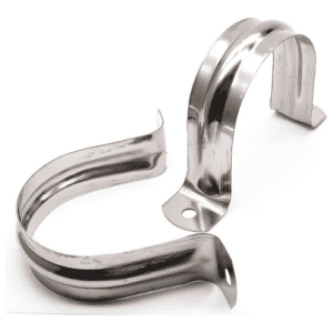 Pipe Clamp Bracket- Stainless Steel - Size: 2.5 inches