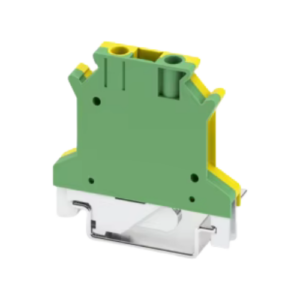 Din Rail 35mm Ground Terminal Block rated for 2.5mm to 6mm earthing cable