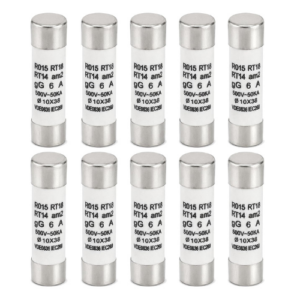 CERAMIC FUSE- 6A 10x38 500V-100KA