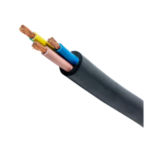 2.5mm2 3-Core Flexible Cable, Copper, Black, 100 Yards
