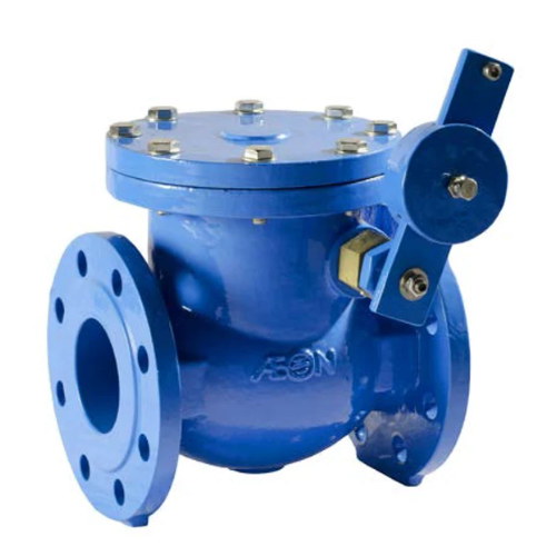 NRV 3" DN80 PN16 - DI Swing Check Valve with Weight and Lever, 80mm, Length 24.1cm