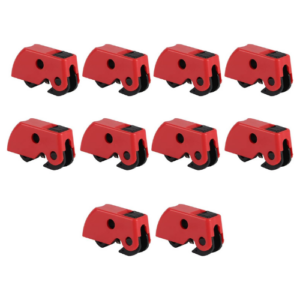 10Pcs Circuit Breaker Lockout Device, Clamp On Safety Lock Set Kit - Easy to Lock Up, Universal Design, Great Materials, Simple Carrying, for Industri