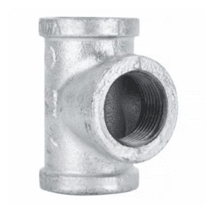 T PIPE CONNECTOR  GALVANIZED 1 INCH