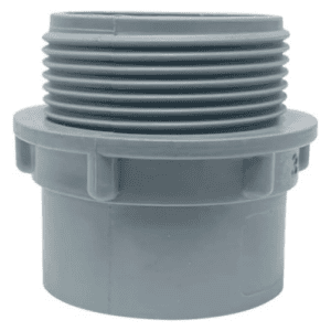 GF219117111 UPVC Male Socket with Hex Nut, 2"