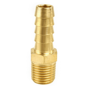 Brass King Nipple 1/4 x 3/8