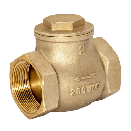 Check Valve, Brass, Swing Type, 2", Double Line