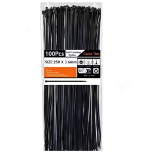 250 x 3.6mm cable tie Giffex black