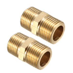 DOUBLE NIPPLE BRASS ½”