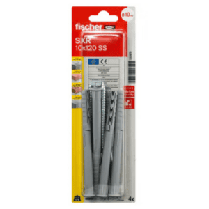 Speed breaker fixing kit M10 x 120 mm with fisher
