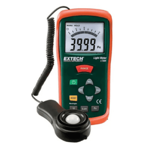 Extech LT300 Light Meter, Digital and Analog Display, 400000 Lux