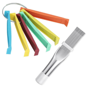 Air Conditioner Condenser Fin Comb Set, FCR6 Fin Comb and Stainless Steel Evaporator Radiator Cleaning Tool