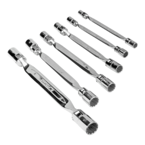 6PCS DOUBLE SWIVEL END SOCKET WRENCH SET 1A06MR M6 X 19 MM