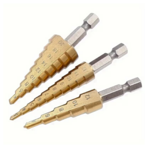 3 Pc HSS Step Drill Bit Set