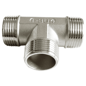 Stainless Steel 304 Tee 1", Male NPT, 3-Way Cast Fitting
