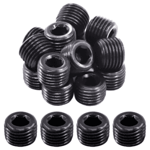 1/4" NPT Plug Pipe Plug Fitting Carbon Steel Male Thread Internal Allen Head Pipe Plug Set