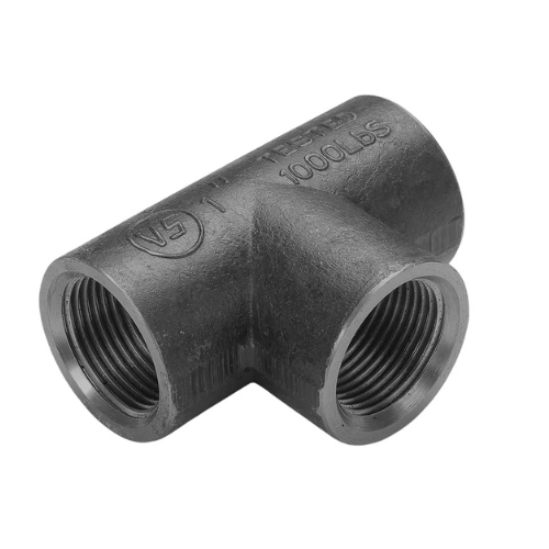 Forged Steel Tee 3/4" (20mm), 1000 lbs, Black