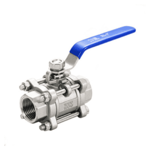 Three-Piece Stainless Steel Threaded Ball Valve 1/2", SS316