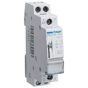 Hager EPN518 Latching Relay 24V 50Hz 1NO+1NC 1M