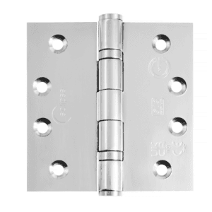 LGA1 2-Ball Bearing Butt Hinge 102 x 102 x 3mm, 5 Knuckles, Square Corner - 160.102.01.153