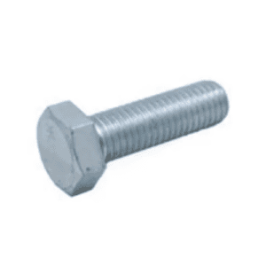 Hex Head Bolt M8 x 25mm, Grade 10.9, Carbon Steel, GI Coated, DIN 933