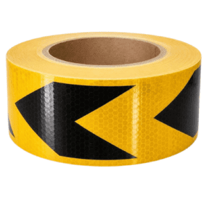 Safety Tape Yellow & Black 2" x 25 m