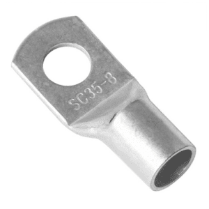 35 x 8mm copper ring lugs