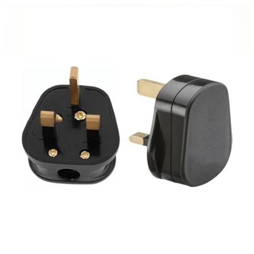Volex 3 Pin Plug, Black