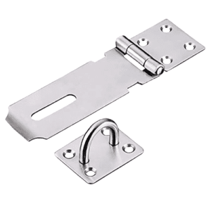 Stainless Steel Padlock Hasp, 5.5 Inch, Hasp and Staple Set with 9 Pcs Screws