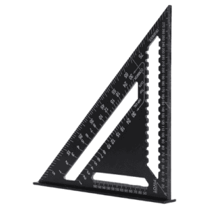 HINMAY 12inch Rafter Square Aluminum Square Layout Tool with Black Oxide Finish