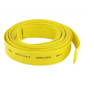 HEAT SHRINKABLE TUBE YELLOW 4MM BLACK 200MTR/ROLL