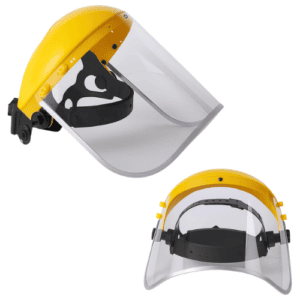Fitto Face Shield with Clear Film and Yellow Frame, Full-Face
