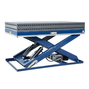 R. Beck Maschinenbau Lifting Table HS 2000 Large, Smooth Sheet Metal, Mobile, 197.200.00