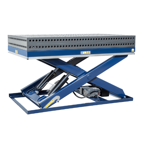 R. Beck Maschinenbau Lifting Table HS 2000 Large, Smooth Sheet Metal, Mobile, 197.200.00