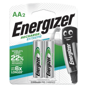 Energizer Rechargeable Batteries AA, Pack of 2