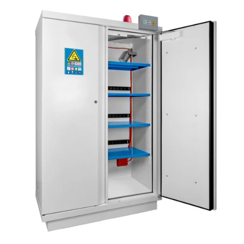 2-Door Cabinet for Lithium Batteries, 1950 x 1137 x 620