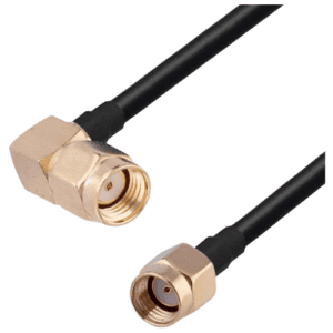 ZZjingli PR-SMA Male Elbow to SMA Female RG174 RF Coaxial Adapter Cable, Length: 30cm