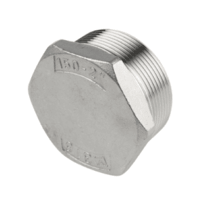 Stainless Steel Pipe Fitting, Straight Hexagon Plug, Male Threaded 50.8 mm