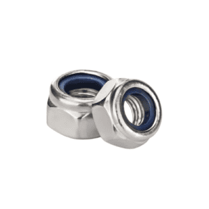 Hex Nut M6, Stainless Steel A4, Nylon Insert, ISO 10511