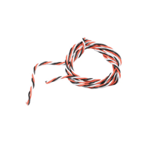 22 AWG 3 Way Twisted Servo Extension Cable, Red / White / Black