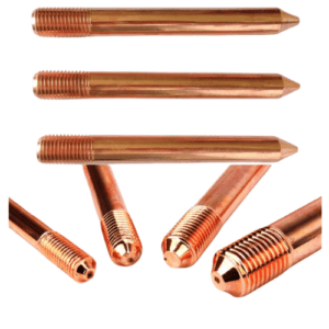 Threaded Rod, 5/8 in UNC-2A, Length 1200 mm, Copper, Low Carbon Steel Core