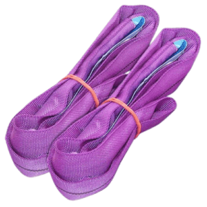 Round Lifting Sling, 1 Metre, Purple (Set of 2)