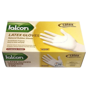 Falcon Latex Gloves Powder Free (Pack of 100)