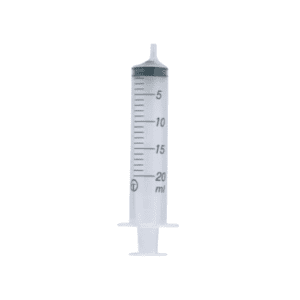 SYRINGE,DISPOSABLE,20ML,PLASTIC,GR.MED