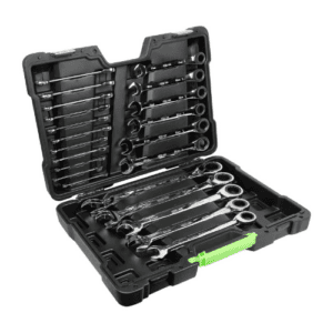 COMBINATION WRENCH SET OPEN END RATCHET RING SPANNER 26 POINT 6-27
