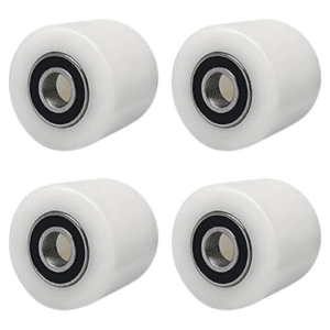 82819 Set of 4 Pallet Trolley Castors Polyamide Nylon 80 x 70 mm Axle 20 mm Including Ball Bearing W