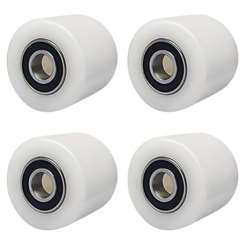 82819 Set of 4 Pallet Trolley Castors Polyamide Nylon 80 x 70 mm Axle 20 mm Including Ball Bearing W