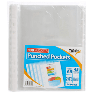 A5 Clear Sheet Pouch 100PCS/PKT