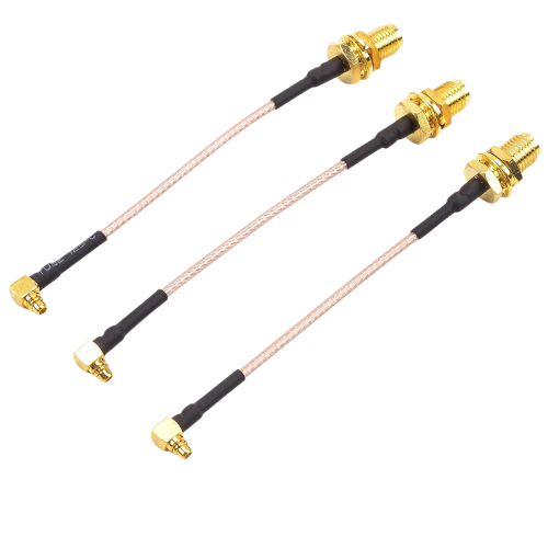 Readytosky FPV Antenna Extension Cable 90 Degrees MMCX to SMA Female Antenna Adapters
